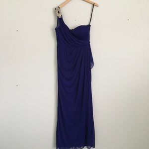 ONE SHOULDER FORMAL DRESS- WORN TWICE